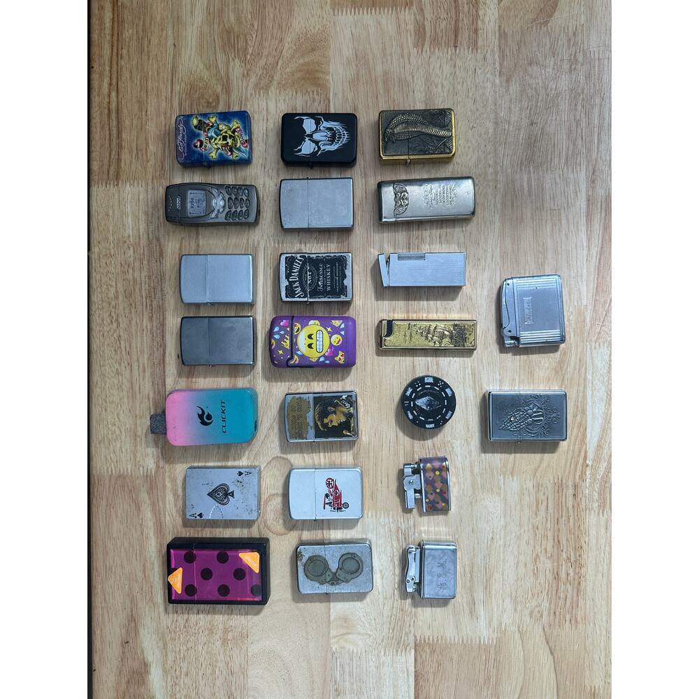 Lot of 23 Lighters New & Old